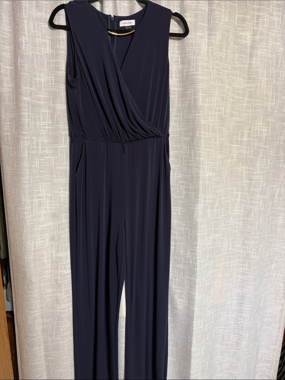 Calvin Klein Dark Navy Sleeveless Jumpsuit